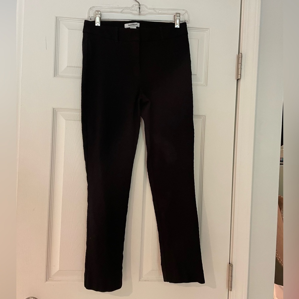 ❤️WHITE HOUSE BLACK MARKET BLACK PIQUE SUMMER WEIGHT PANTS - 6